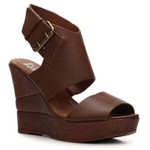 Bull Boxer Strappy Wedge Platform Heels